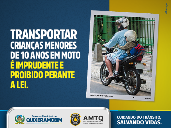 Criança menor de 10 anos na moto? É proibido! Saiba tudo - Parcelamento de  IPVA, Multas e outros débitos